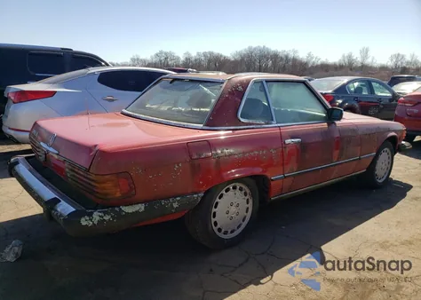 1983 Mercedes-Benz 380 Sl z USA, uszkodzony, nr VIN WDBBA45A5DB022728